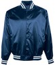 3229 - Nylon Two-Color Collar Baseball Jacket / Kasha Lined