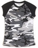 3114 - Ladies Urban Camouflage 2-Tone Raglan Sleeve T-Shirt
