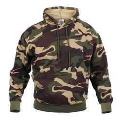 2097 - Camouflage Hooded Pullover Sweatshirt (Woodland)