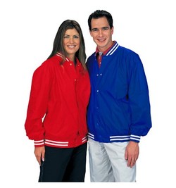 3261 - Light Lined Baseball Jacket with Stripe Trim